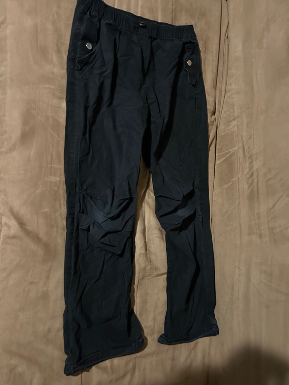 wonder nation Black Elastic Waist Jogger Pants